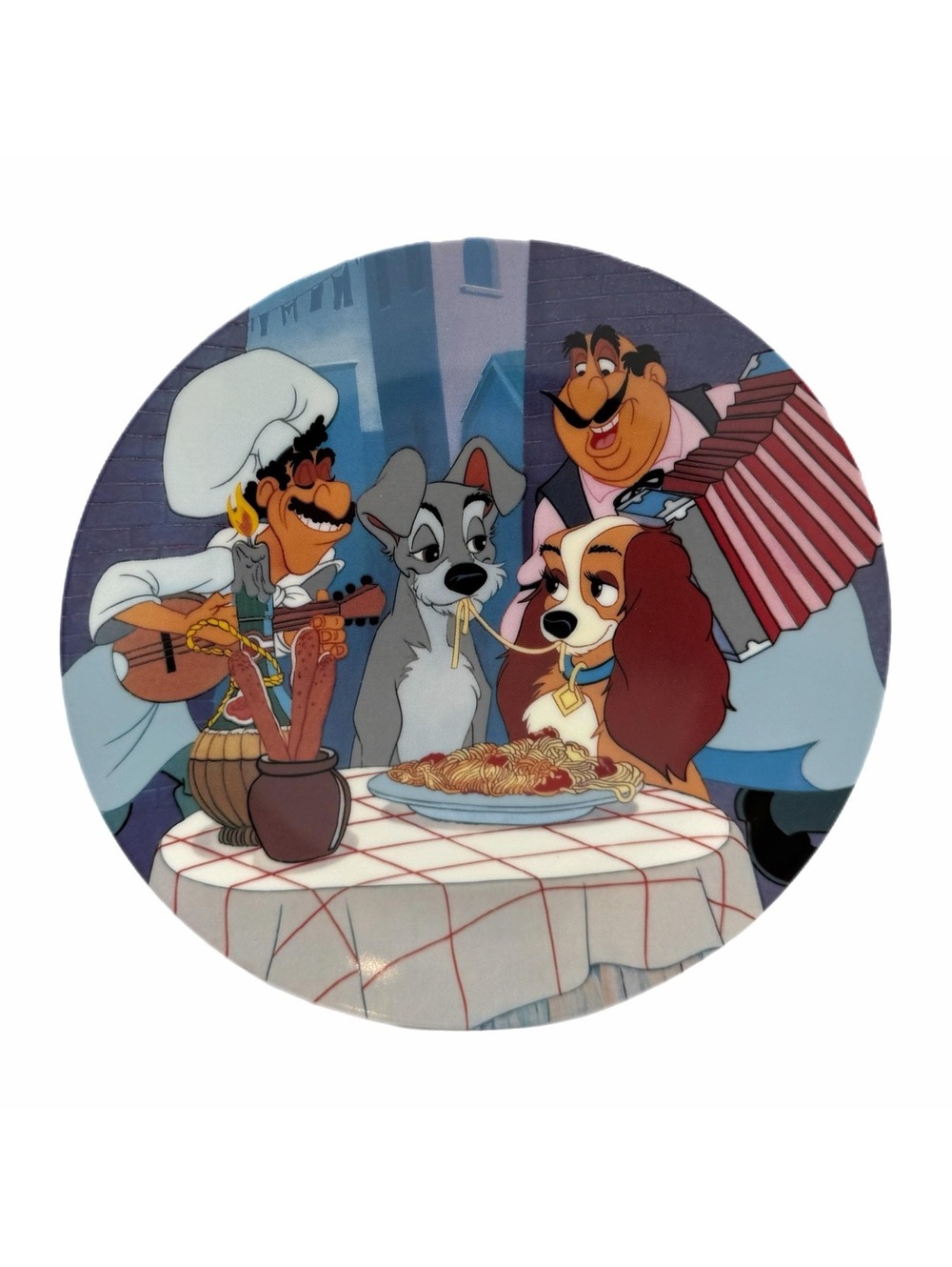 Vintage 1992 Walt Disney Lady & the Tramp 8” First Date #1291C Collector Plate